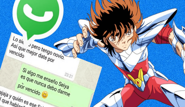 WhatsApp Conversaciones: Se enamora de fan de "Caballeros del Zodiaco" y es viral