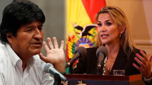 Evo Morales sería abordado por la justicia según la presidenta interina de Bolivia, Jeanine Añez. Foto: Composición