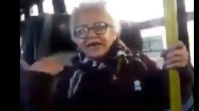 La anciana exigió a las extranjeras que se fueran del país. Foto: captura