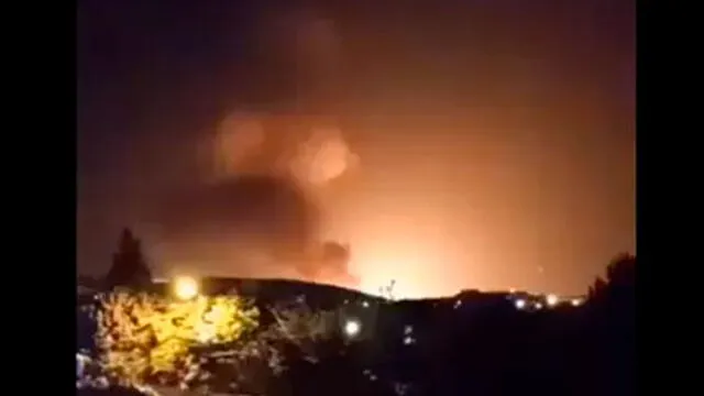 Explosión en Irán. Foto: captura de pantalla.