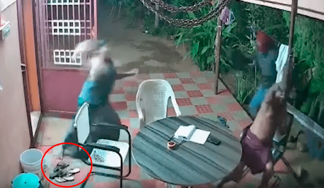 India: valiente pareja ahuyenta con sandalias a ladrones armados con machetes [VIDEO]