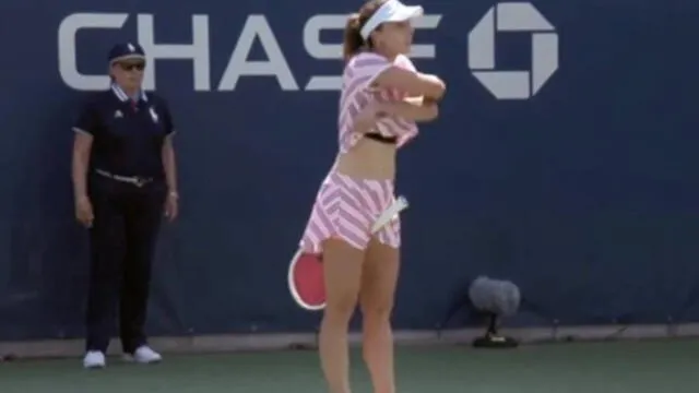 YouTube: Polémica en el US Open por tenista que se quitó la camiseta en pleno partido [VIDEO]