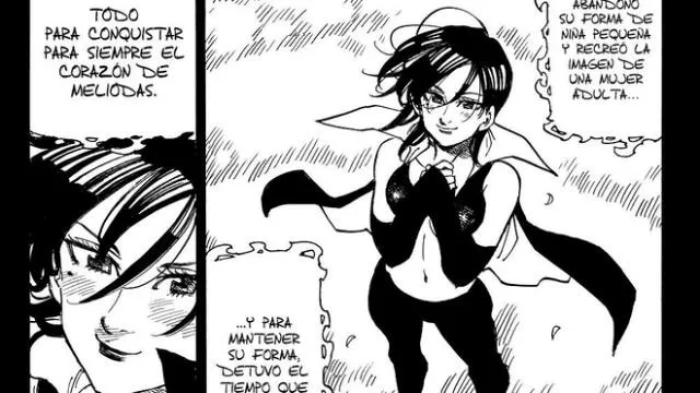 Nanatsu no Taizai manga 337 reveló el pasado de la hechicera de Merlín. Foto: Captura