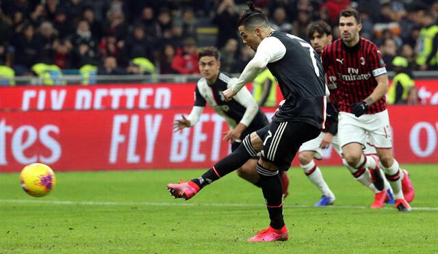 Cristiano Ronaldo anotó el 1-1 tras un polémico penal. Foto: AFP.