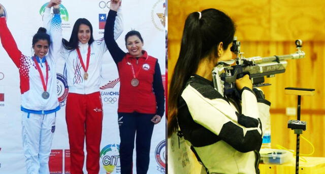 Arequipeña logró medalla de oro en campeonato de tiro en Chile.