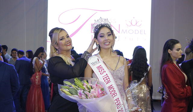 Marina Mora corona a su Miss Teen Model Perú 2019