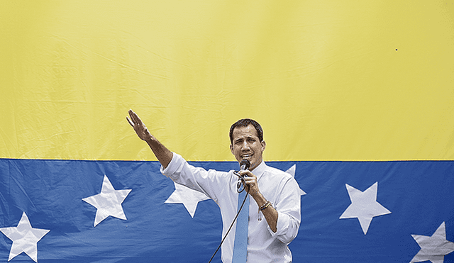 Venezuela. Guaidó es presidente oficial ante varios países. Foto: AFP.