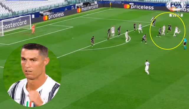 Cristiano Ronaldo marcó su doblete en el Juventus vs. Lyon y está cerca de la clasificación. | Foto: Fox Sports