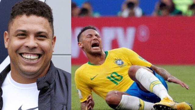 Ronaldo explica el por qué de las numerosas caídas de Neymar en el campo