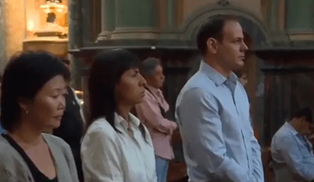 Mark Vito fue a misa para pedir libertad de Keiko [VIDEO]