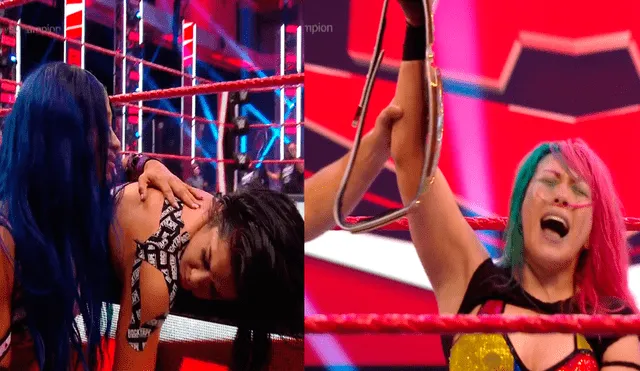 Asuka venció a Bayley en la lucha estelar de la edición 1415 de Monday Night Raw. | Foto: WWE