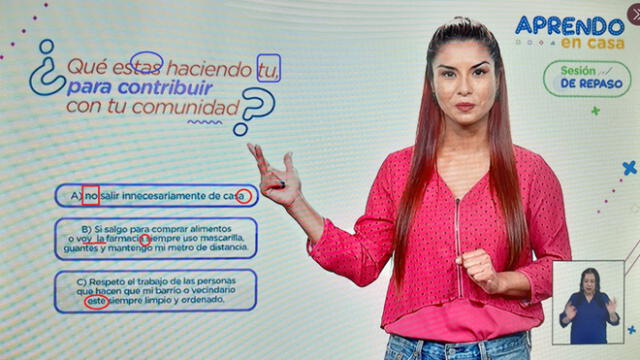 Jesús Raymundo identificó cinco errores de redacción en los enunciados de una clase virtual. (Foto: Captura tomada del Twitter @DoctorTilde)