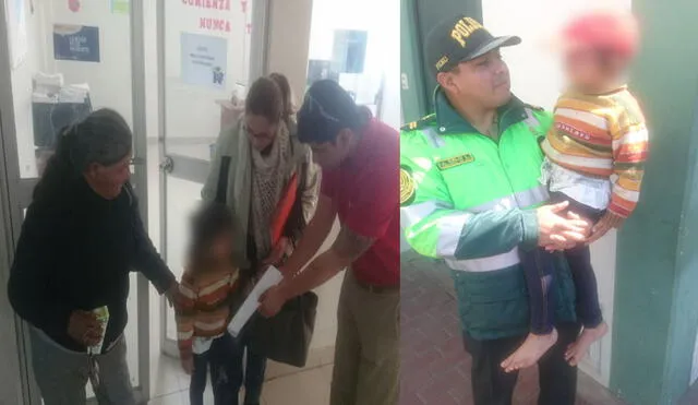 Policía de Tacna rescató a niña de 5 años que fue raptada por su padre