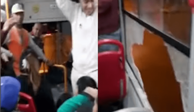 En total subieron tres hombres y una mujer para asaltar a los pasajeros del bus.