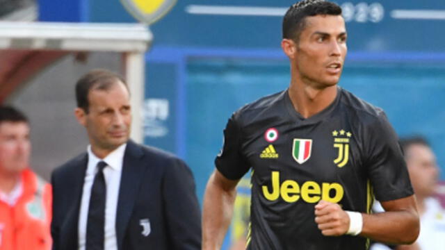 Allegri advierte a Cristiano Ronaldo por su sequía de goles en la Serie A 