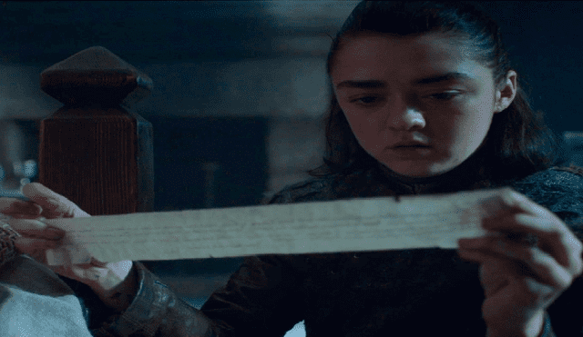 Game of Thrones 7x05: ¿Qué decía el mensaje que encontró Arya Stark?