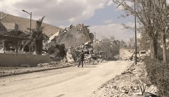 Siria: Centro de Investigación Científica en escombros tras bombardeo [VIDEOS]