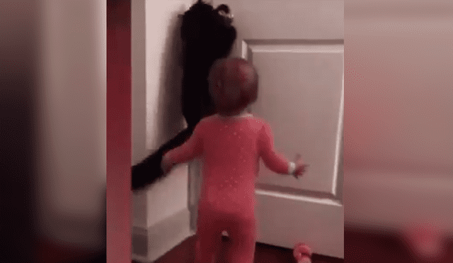 En YouTube, una mujer colocó un aparato de seguridad para vigilar a su pequeña y se llevó tremenda sorpresa.