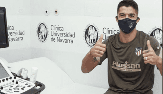 Luis Suárez pasó pruebas médicas con el Atlético de Madrid. Foto: Twitter Chiringuito.