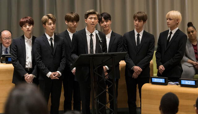 BTS durante su primera visita a la sede de la ONU en el 2018. Foto: ONU