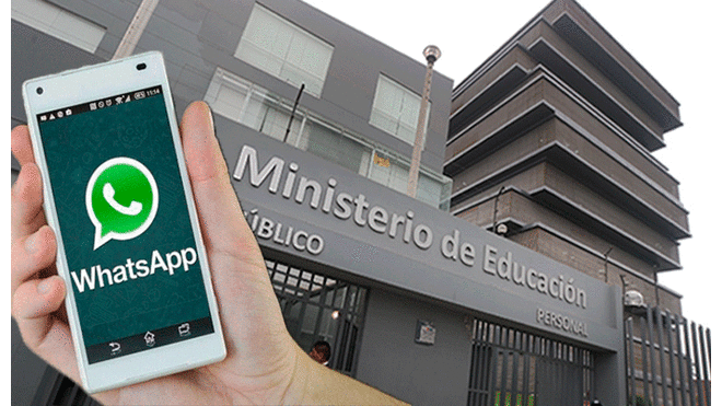 Minedu habilita número de WhastApp para recibir denuncias durante el Año Escolar 2020