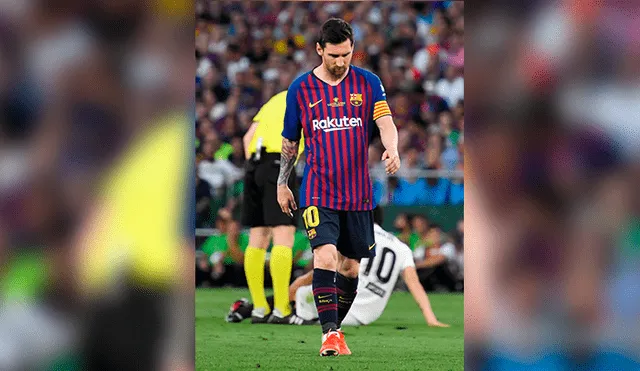 El rostro de Messi después de perder contra el Valencia en la final de la Copa del Rey [FOTOS]