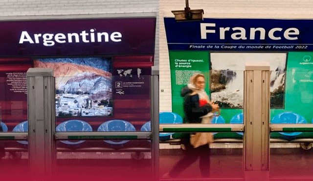 En París, la estación del metro Argentina, ahora se llama estación Francia. Foto: composición LR/Olé