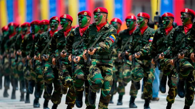 Fuerzas Armadas Bolivariana de Venezuela. Foto: AFP.