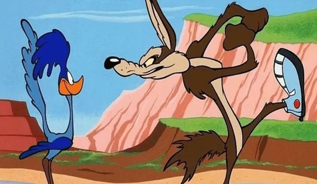 El coyote y el correcaminos es una popular caricatura de Warner. Foto: Captura.