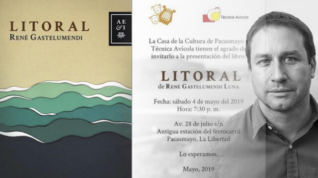 Periodista René Gastelumendi presentará su primer libro Litoral en Pacasmayo