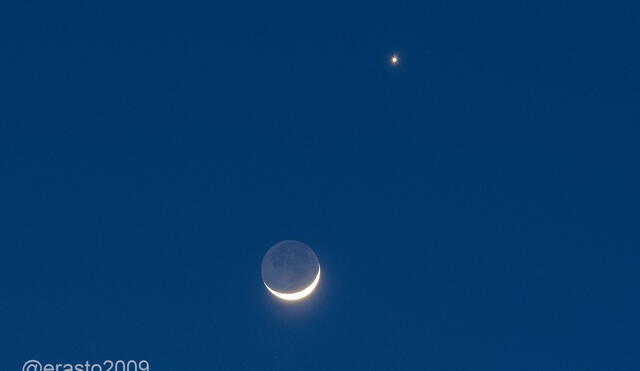 La Luna y Venus aparecen juntos en el cielo y ofrecen espectáculo [FOTOS Y VIDEO]