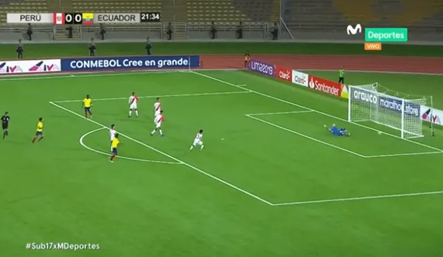 Perú vs Ecuador Sub 17: John Mercado pone el 1-0 tras increíble blooper de Sandi [VIDEO]