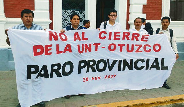 Ronderos anuncian paralización contra cierre de sede de UNT en Otuzco