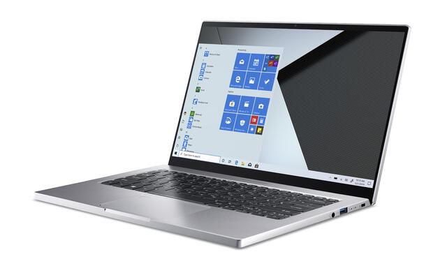 La notebook cuenta con una pantalla táctil FHD de 14 pulgadas. Foto: Acer