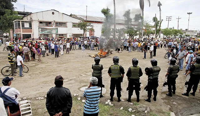 Lambayeque: piden controlar protestas por demandas de trabajadores azucareros 