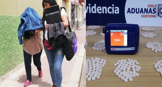 Peruana es detenida tratando de ingresar pastillas de éxtasis a Chile.