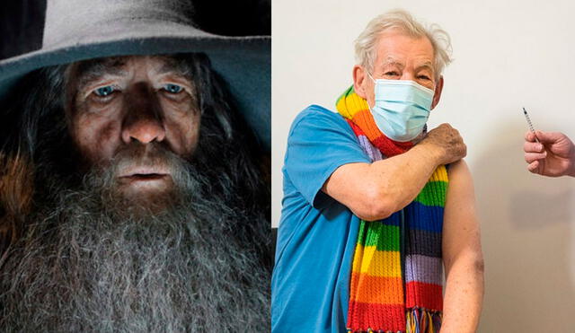 Ian McKellen, intérprete de 'Gandalf' en El señor de los anillos y ‘Magneto’ en X-men, animó a sus fans a vacunarse contra la COVID-19. FOTO: