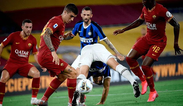 Inter empató 2-2 ante Roma por la Serie A. (FOTO: AFP).