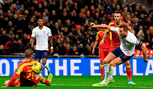 Inglaterra aplasta 7-0 a Montenegro por las Eliminatorias Eurocopa 2020 con triplete de Harry Kane
