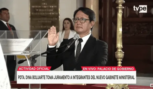 Jair Perez Brañez juró como ministro de Cultura. Foto: captura TVPerú