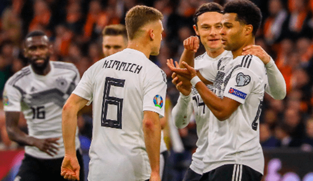 Alemania logró agónico triunfo ante Holanda por 3-2 en las Eliminatorias Euro 2020