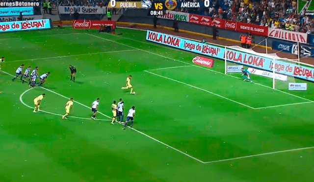América vs Puebla: Santamaría cometió penal y Domínguez no falló [VIDEO]