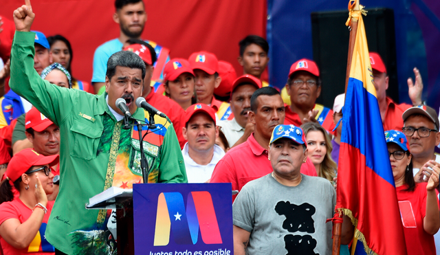 En medio de la convulsión en Venezuela, Diego Maradona respaldó gobierno de Maduro