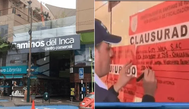 Municipalidad de Surco clausura centro comercial Caminos del Inca [VIDEO]