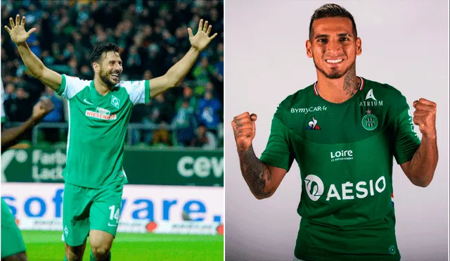 Claudio Pizarro felicitó a Miguel Trauco en Instagram por firmar contrato con el Saint-Étienne de Francia. | Foto: @ASSEofficiel | AFP