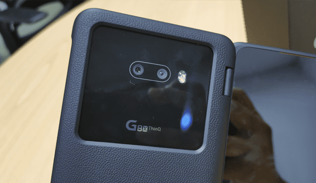 El LG G8X cuenta con una doble cámara principal, un sensor de 12 y otro de 13 megapíxeles. Foto: Juan José López Cuya.