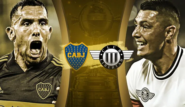 Boca Juniors enfrenta a Libertad por la Copa Libertadores. Composición: Fabrizio Oviedo/AFP