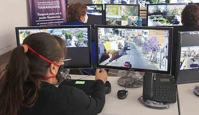 juntos. Policía usa cámaras de municipio de Yanahuara.