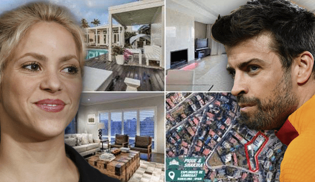 Así es por dentro la casa que Shakira y Piqué acaban de poner a la venta en Barcelona. Foto: composición LR