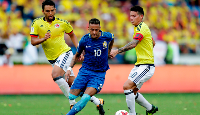Colombia y Brasil igualaron 1-1 en partidazo por las Eliminatorias Rusia 2018 [VIDEO]